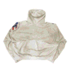 Army Beige Reconstructed NYC Folded Zip Up Hoodie