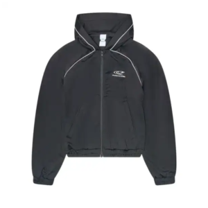 Atheleisure Jersey Zip Hoodie Black Protocol Index USA
