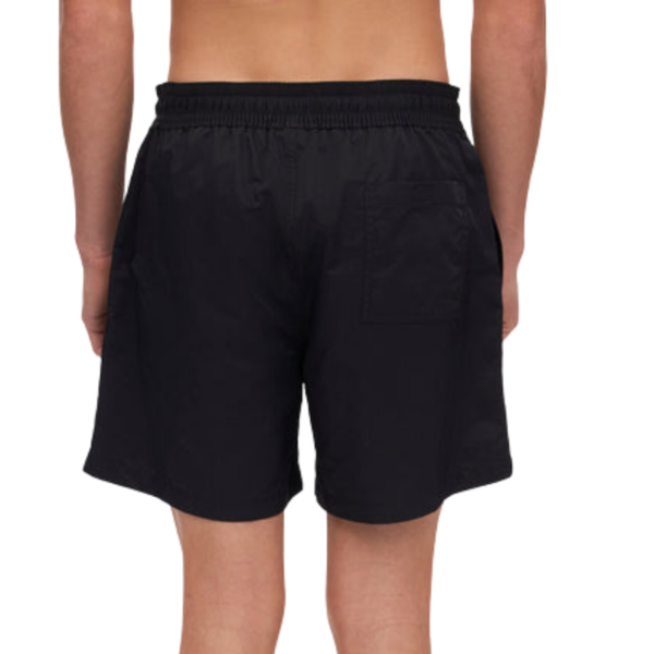 Black Wrinkled Shorts Back