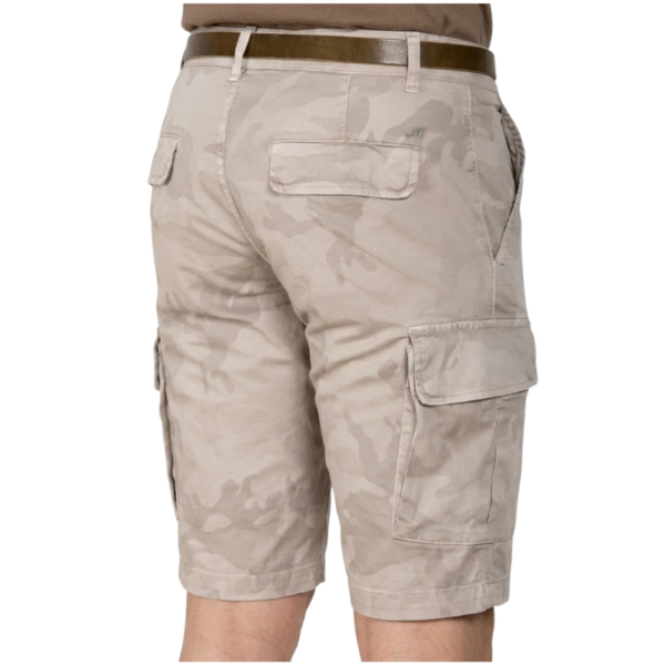 Camo Bermudas Beige Back