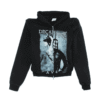 Devil print zipped hoodie