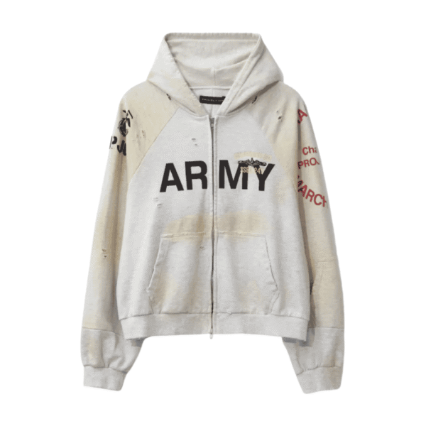 Dirty Melange Reconstructed Hoodie
