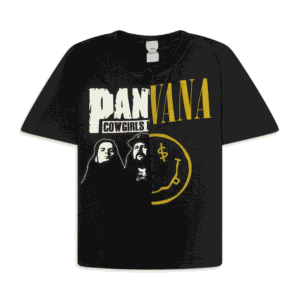 Fake Shoulder Seam T-Shirt Black