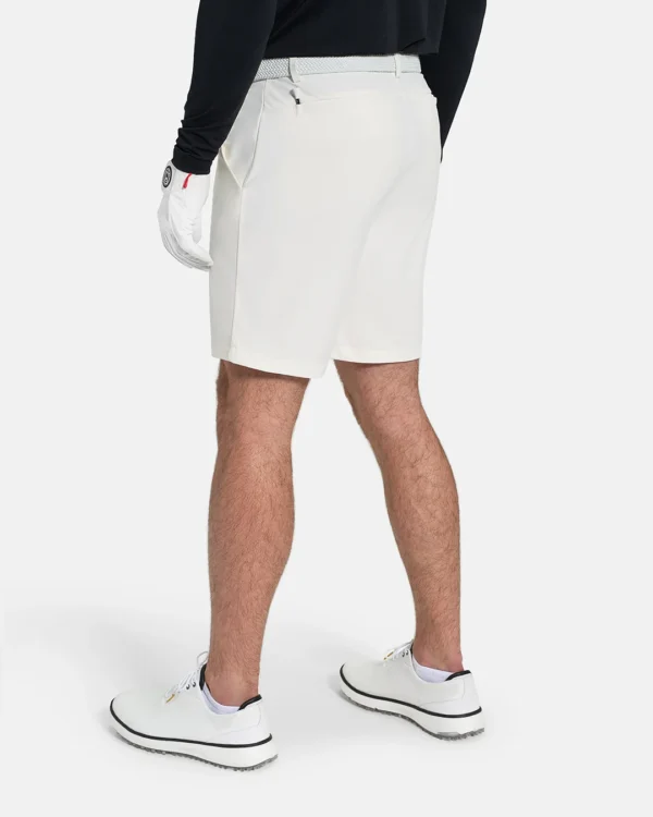 Mens Woven Carpenter Shorts White Back