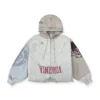 PROTOCOL INDEX patchwork distressed hoodie PROTOCOL INDEX patchwork distressed hoodie