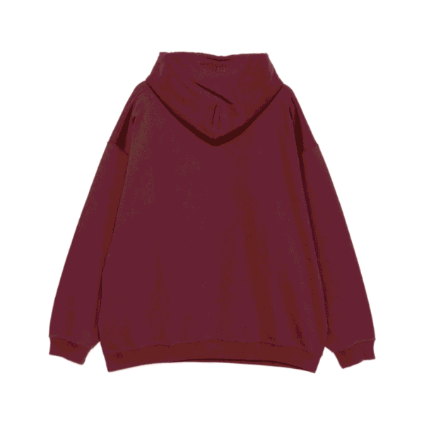Paris embroidered hoodie Red