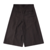 Peeling Waist Wide Leg Shorts Brown