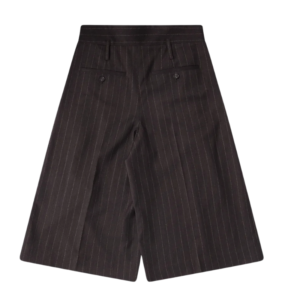 Peeling Waist Wide Leg Shorts Brown