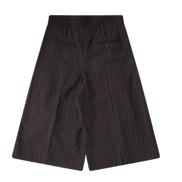Peeling Waist Wide Leg Shorts Brown