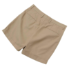 Pleated-Cotton-Shorts-Beige-Back Pleated Cotton Shorts Beige Back