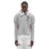 Protocol-Index-Gray-Layered-Fur-Collar-Polo Protocol Index Gray Layered Fur Collar Polo