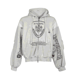 Protocol Index RECONSTRUCTED SWEATSHIRTS ZIP HOODIE
