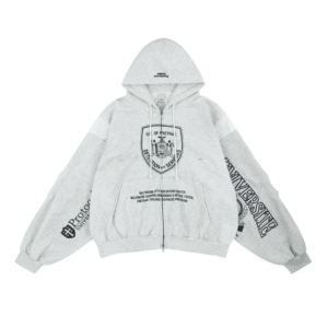 Reconstructed Sweatshirts Zip Hoodie