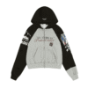 Reconstructed Tight Fit Zip Hoodie