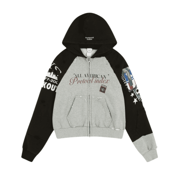 Reconstructed Tight Fit Zip Hoodie Reconstructed Tight Fit Zip Hoodie