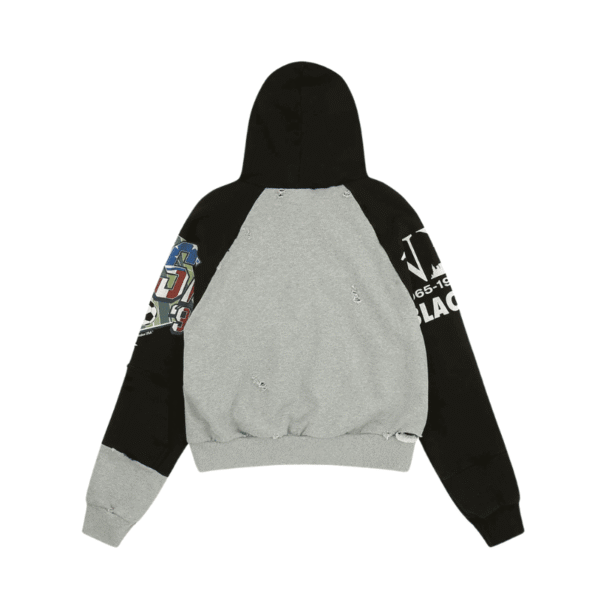 Reconstructed Tight Fit Zip Up Hoodie Reconstructed Tight Fit Zip Up Hoodie