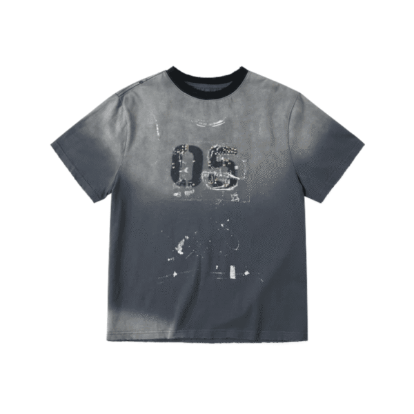 Savagegrowthworld Studded Distressed Graphic T-Shirt