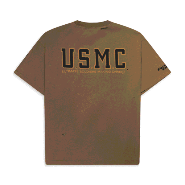 Usmc Vintage T Shirts Beige Back