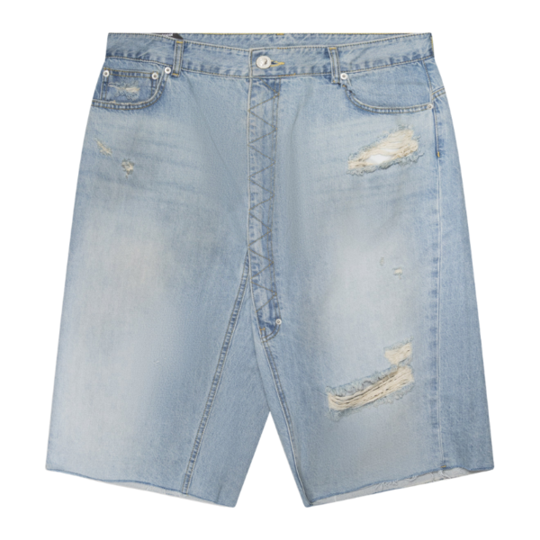 Aop cargo-pocket pleated shorts