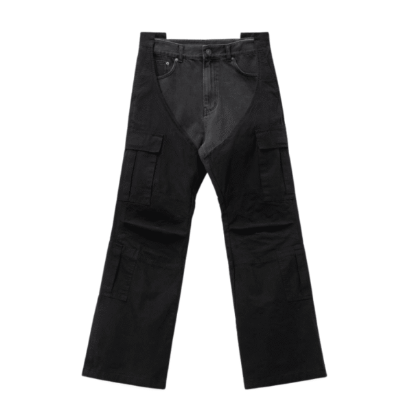 Biker-Cargo-Denim-Pants-Black Biker Cargo Denim Pants Black