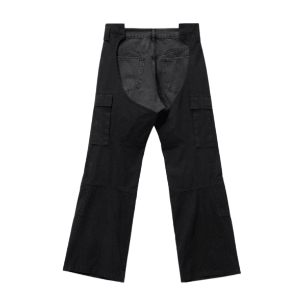 Biker-Cargo-Denim-Pants-Black-Back Biker Cargo Denim Pants Black Back