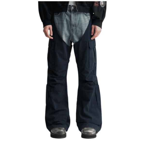 Protocol-Index-Biker-Cargo-Denim-Pants-Model Protocol-Index Biker Cargo Denim Pants Model