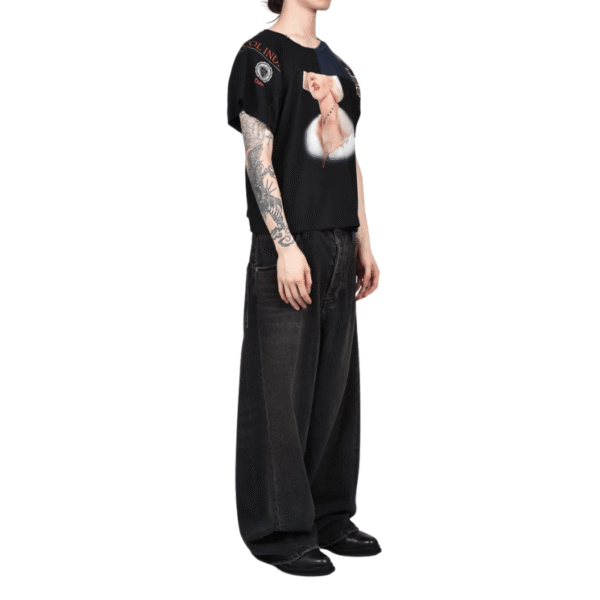 Protocol-Index-Retro-Denim-Pants-Blk-Model Protocol Index Retro Denim Pants Blk Model