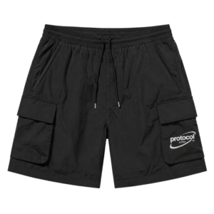 logo-print cargo shorts