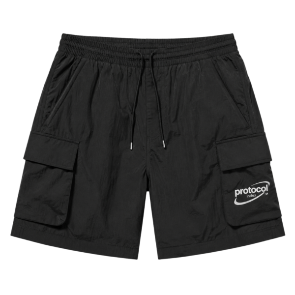 logo-print cargo shorts