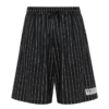 striped drawstring shorts
